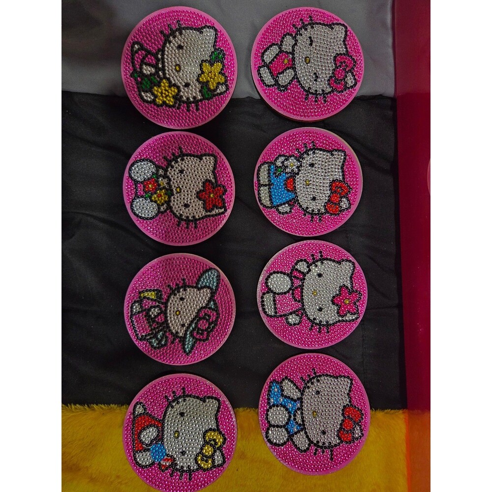 diamond painting coasters Hello Kitty